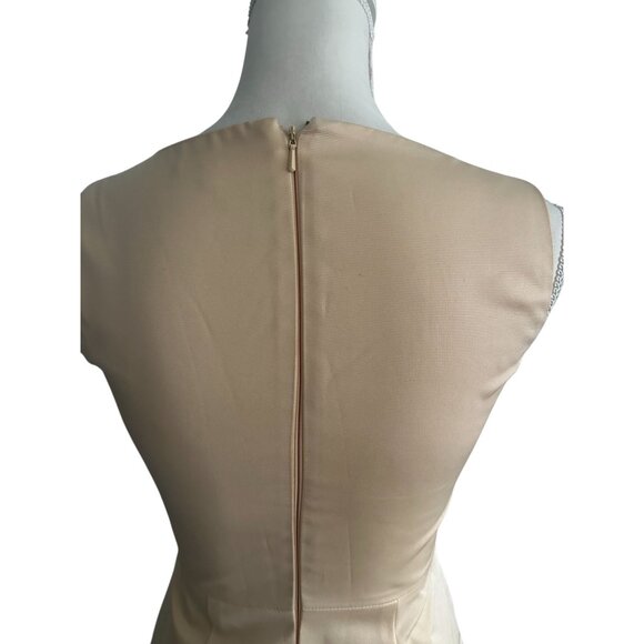 PAULE KA Womens Cream Bow Silk Dress Size 36 - Picture 6 of 8